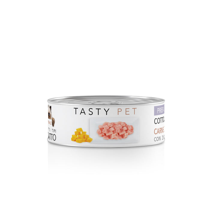 Tasty Pet Confezione Alimento Completo Umido per Gatti - 5004 Pate' Premium Anatra Zucca e Carota