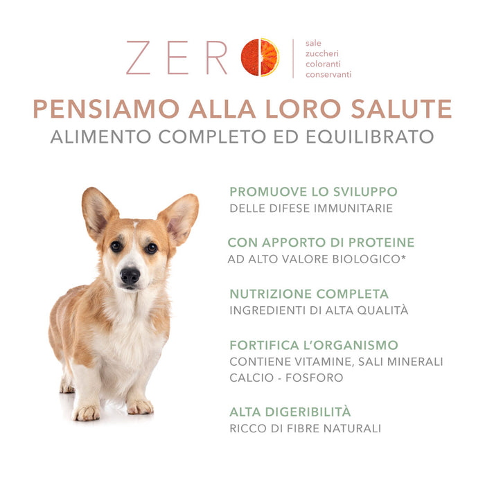 Confezione di Alimento Completo Umido per Cani - 2208 Filetti in Gelatina Pollo Zucchine e Patate